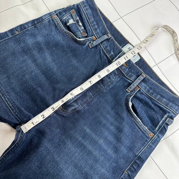 Agolde Jeans Women 27 Blue Nico High Rise Slim Cabana Button Fly Dark Wash Denim - Picture 10 of 13